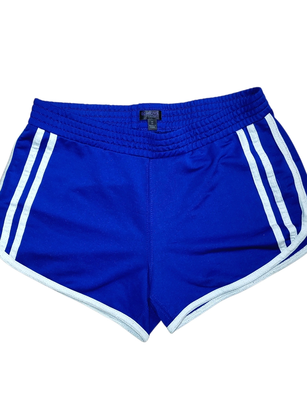 Women’s Vintage Royal Blue Athletic Shorts with White Trim